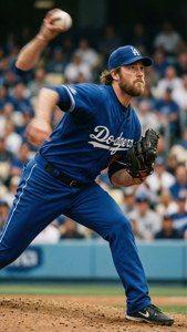 Dodgers Pitcher in Motion