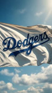 Dodgers Script Wordmark Banner