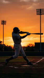 Dodgers Swing Silhouette