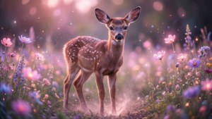 Doe in Glowing Meadow