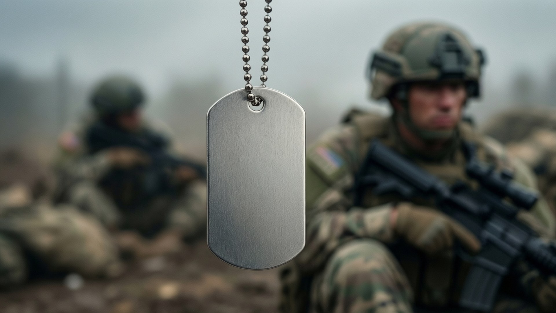 Dog Tag Remembrance by Wallpapers.art Studio