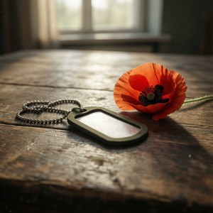 Dog Tags and Poppy