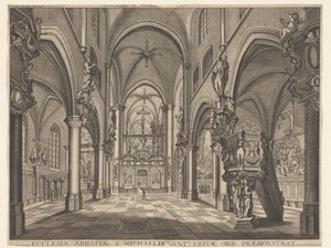 Doksaal in de kerk van de Sint Michielsabdij in Antwerpen
