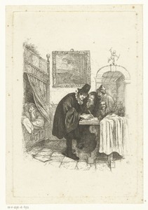 Dokter op huisbezoek bij zieke vrouw