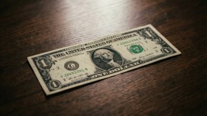 Dollar on Wood