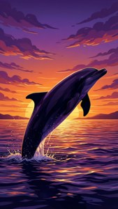 Dolphin Fin Sunset