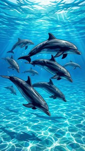 Dolphin Silhouettes