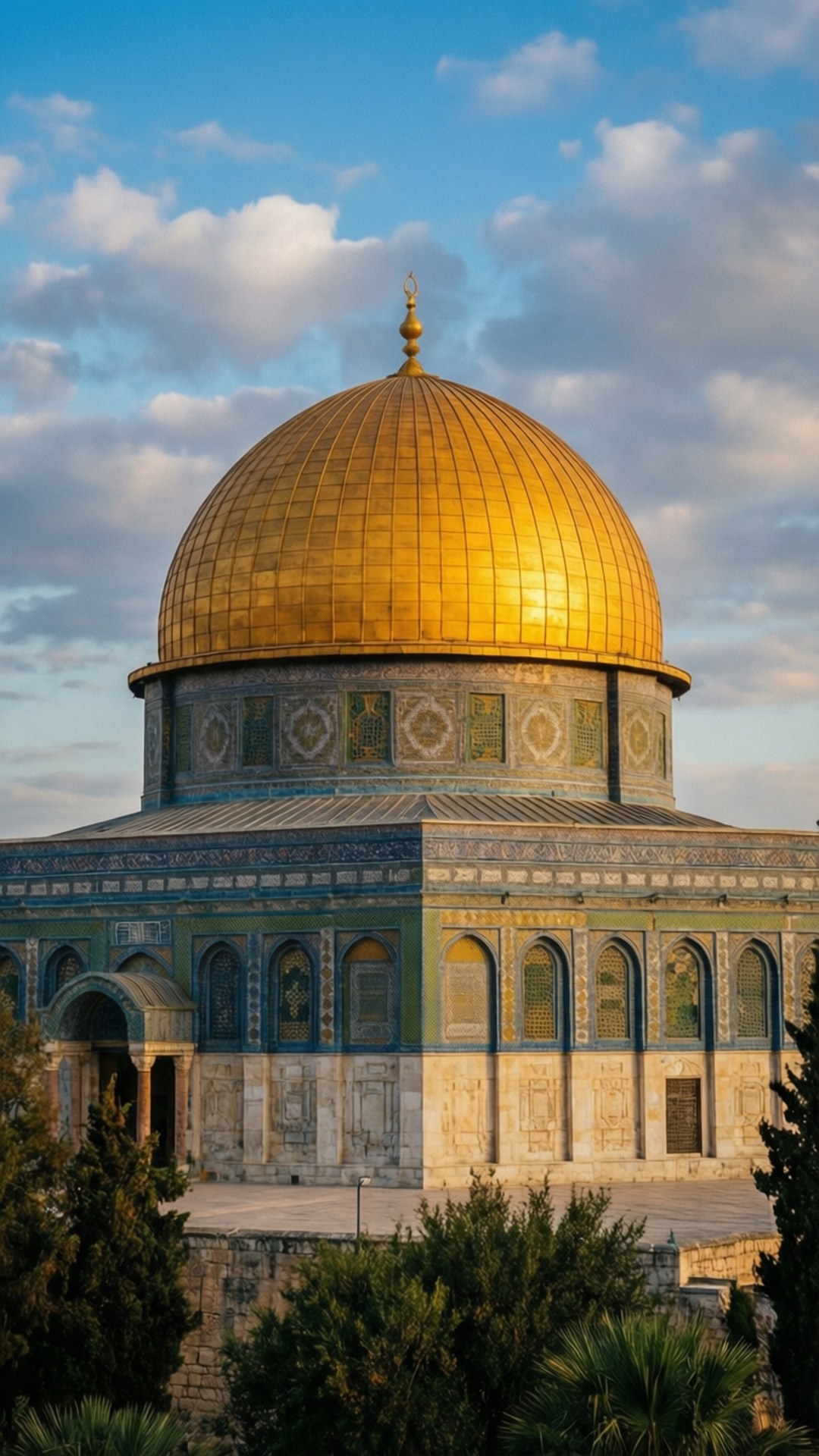 Dome of the Rock Dawn by Wallpapers.art Studio