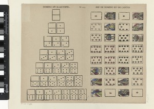 Domino en kaartspel / Jeu de domino et de cartes