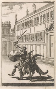 Don Clarazel van achteren aangevallen door het monster Furiaco