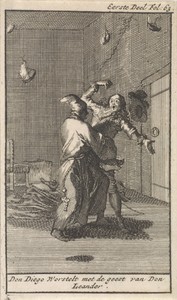 Don Diego worstelt met de geest van Don Leander
