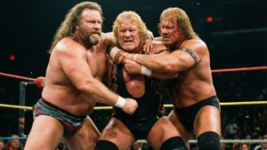Don Muraco Action with Orndorff and Hogan