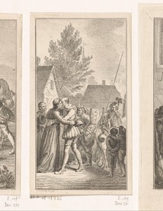 Don Quichot omhelst de priester