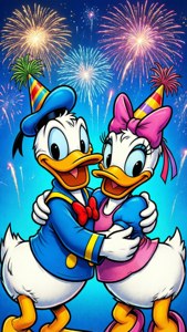 Donald and Daisy New Year