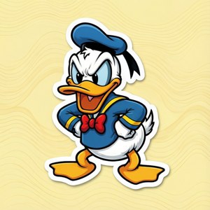 Donald Duck Angry Sticker