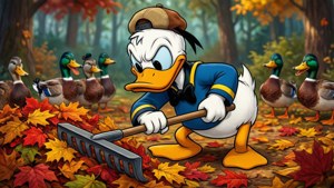 Donald's Leaf Raking
