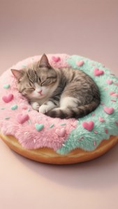 Donut Bed Pusheen