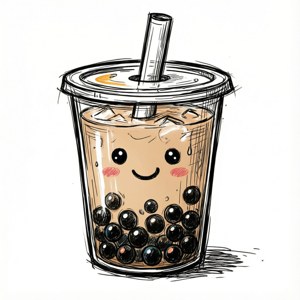 Doodle Boba Faces