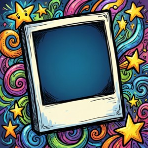 Doodle Cartoon Polaroid