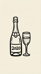 Doodle Champagne