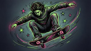 Doodle Skateboarder