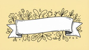 Doodle White Banner