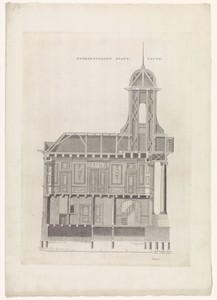 Doorsnede van de rechtbank te Westzaan