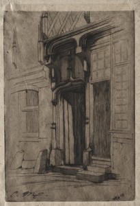 Doorway of an Ancient Convent in the Rue Mirabeau, Bourges
