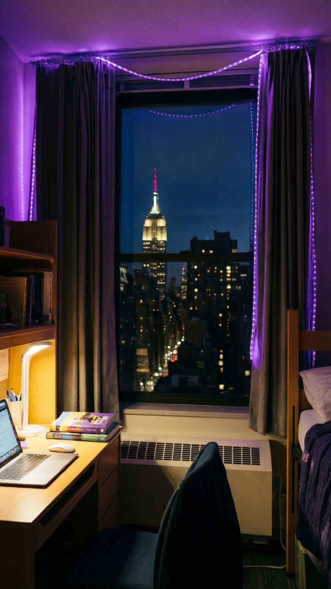 Dorm Room City View by Wallpapers.art Studio