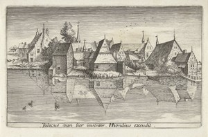 Dorp aan een rivier
