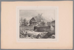 Dorp met ruïnes van het kasteel van Crèvecœur