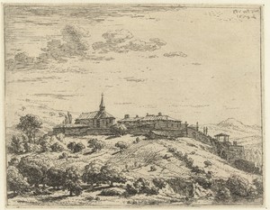 Dorp op een heuvel
