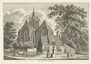 Dorpsgezicht met Hervormde kerk te Kapelle