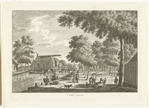Dorpsgezicht met ophaalbrug te Zuilen
