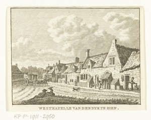 Dorpsgezicht op de dijk te Westkapelle