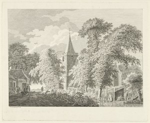 Dorpsgezicht te Maartensdijk, 1753