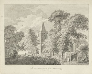 Dorpsgezicht te Maartensdijk, 1753