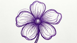 Dotted Line Flower