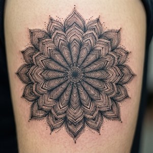 Dotwork Mandala Tattoo