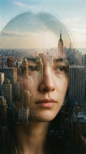 Double Exposure City