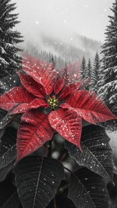 Double Exposure Poinsettia