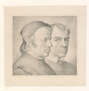 Double Portrait of the Brothers Konrad and Franz Eberhard, Painter and Sculptor