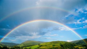 Double Rainbow Over Hills