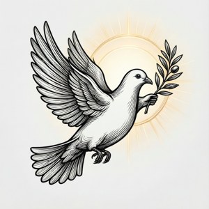Dove Line Art