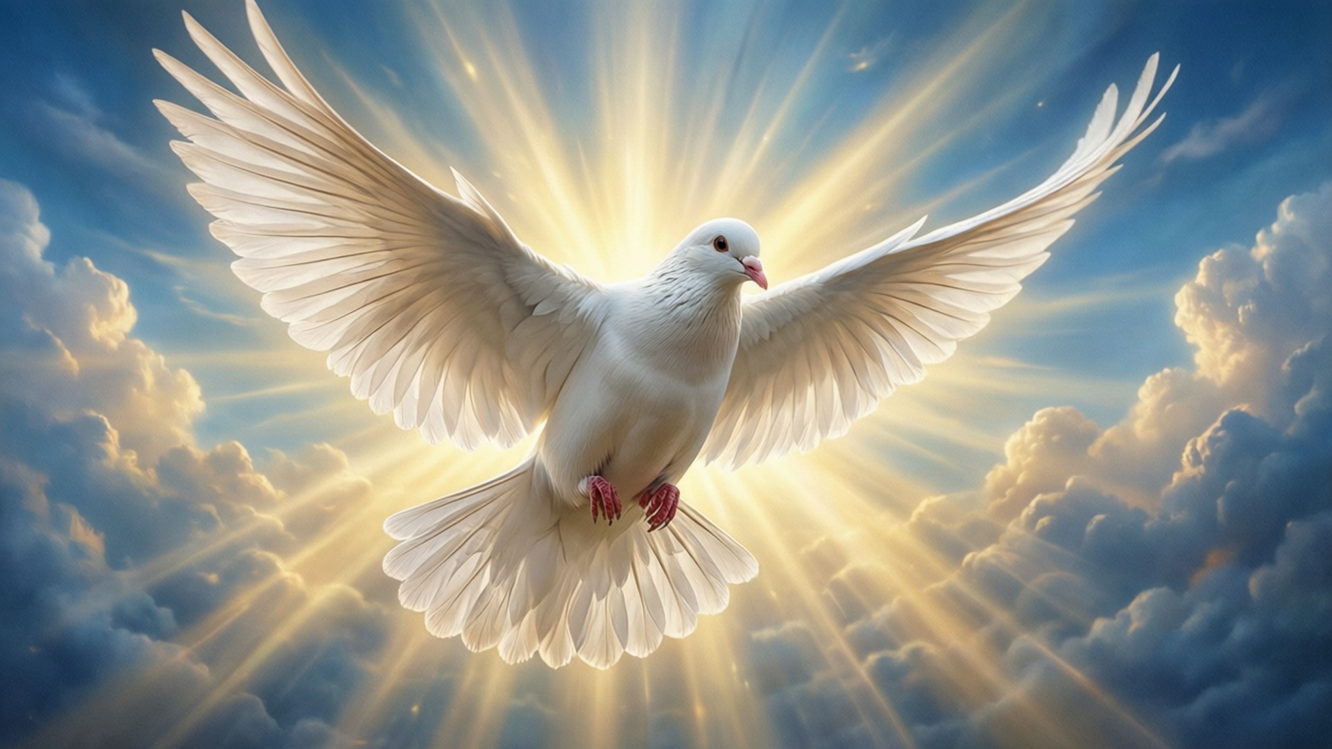 Dove of Light by Wallpapers.art Studio