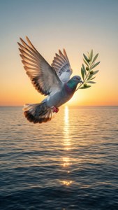 Dove of Peace at Dawn
