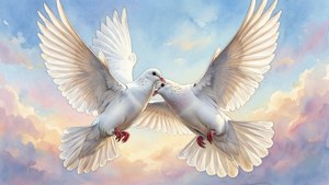 Doves in Flight