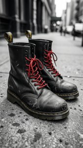 Dr. Martens on Sidewalk
