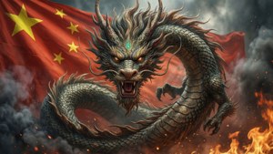 Dragon and Flag