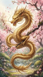 Dragon and Sakura
